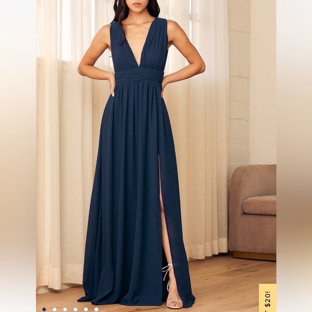 Heavenly Hues Navy Blue Maxi Dress